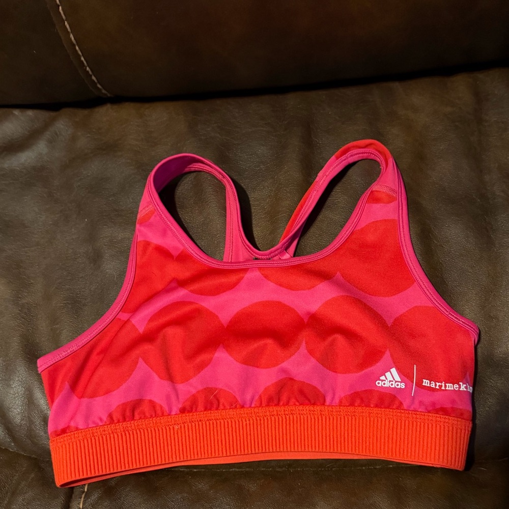 Adidas Marimekko Girls Pink Sports Bra medium